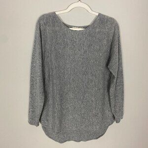 Gentle Herd Cashmere Gray Boatneck Sweater Womens Small